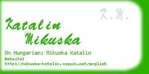katalin mikuska business card